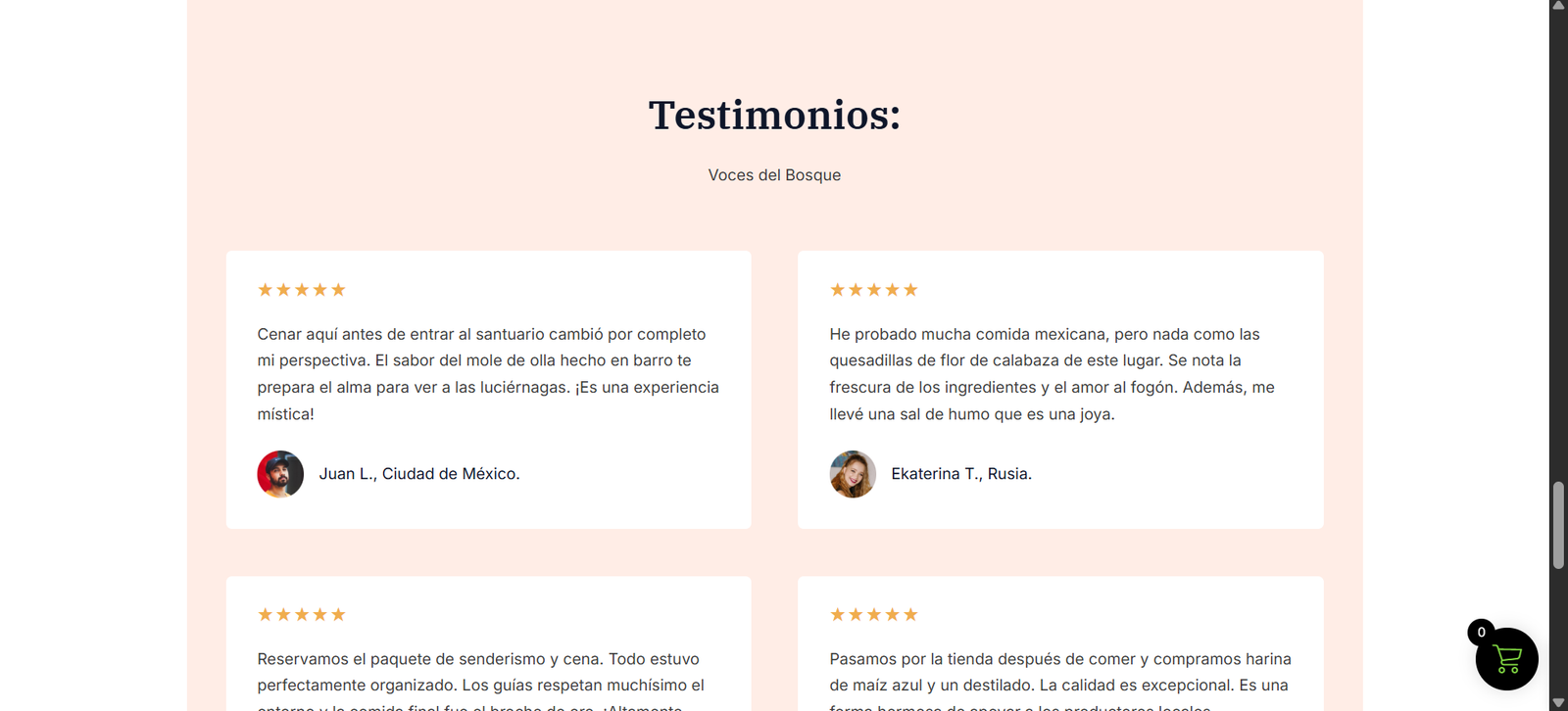 Cocina — Testimonios